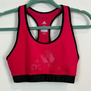 Adidas Techfit Climalite Pink Black Sports Bra M
